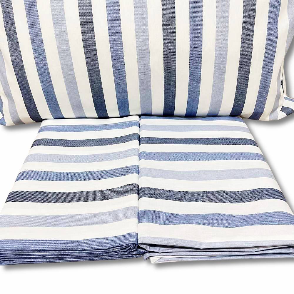 Completo Lenzuola James blu matrimoniale