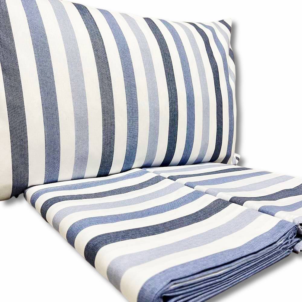 Completo Lenzuola James blu matrimoniale