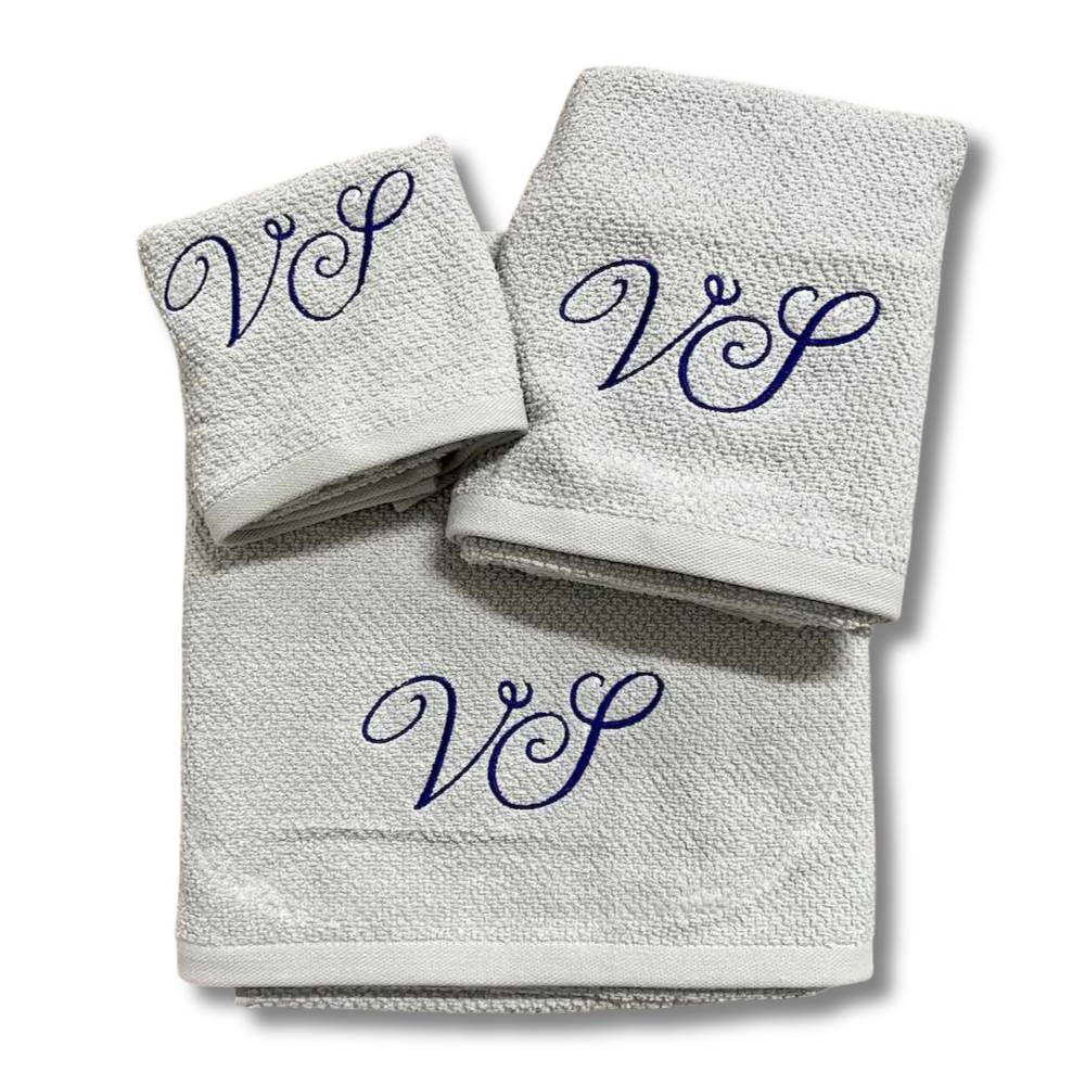 Set 3 pezzi Chicco di riso grigio Personalizzato