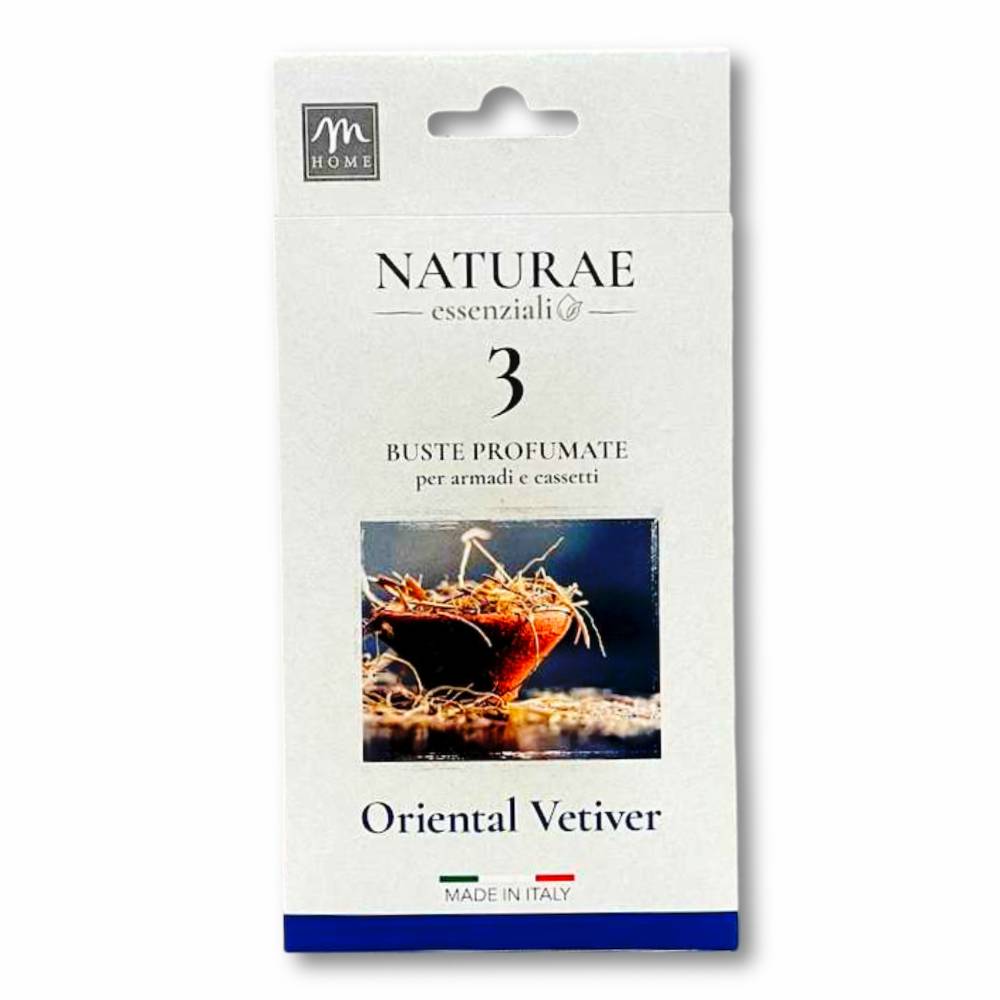 3 buste profumate Armadi e cassetti Oriental Vetiver