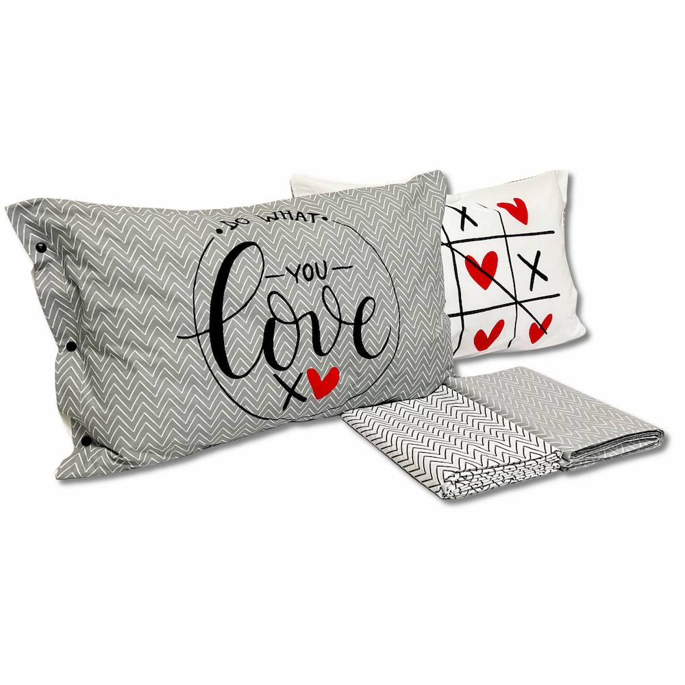 Completo Lenzuola Tetris Love matrimoniale
