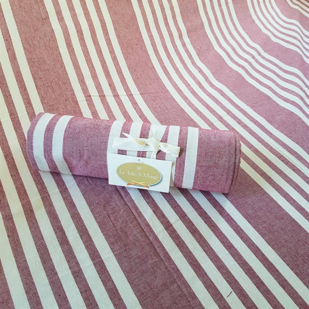 Telo copridivano copritutto Quattro righe bordeaux 280 x 450