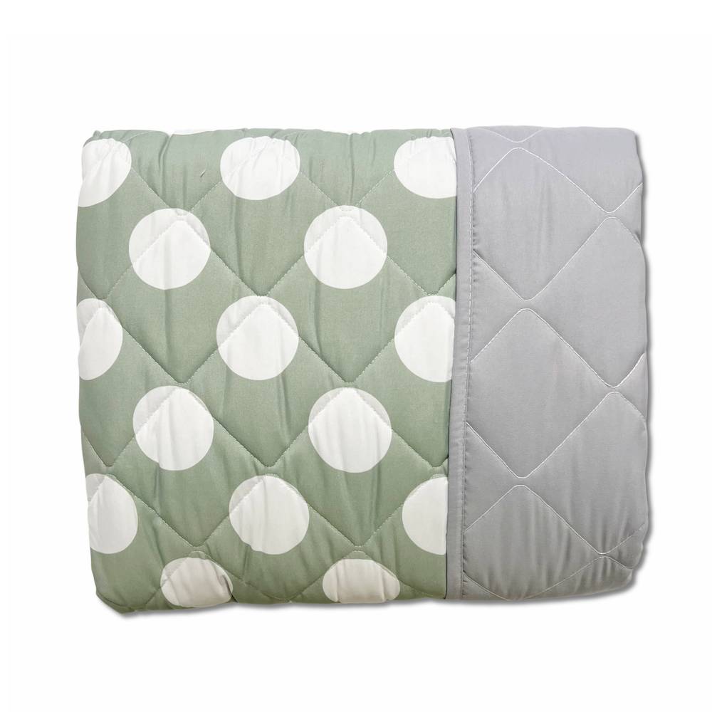 Trapuntino mezzastagione double Moon verde matrimoniale