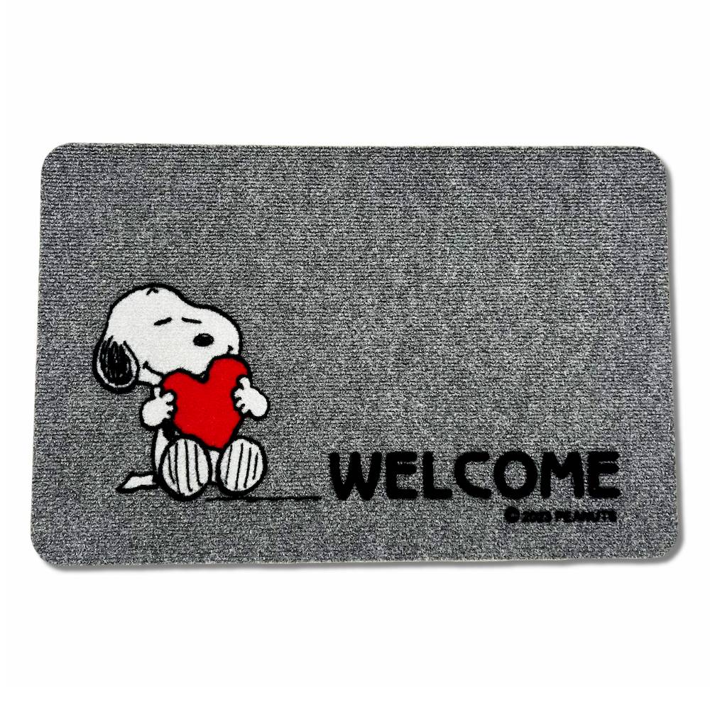 Zerbino grigio Snoopy Cuore