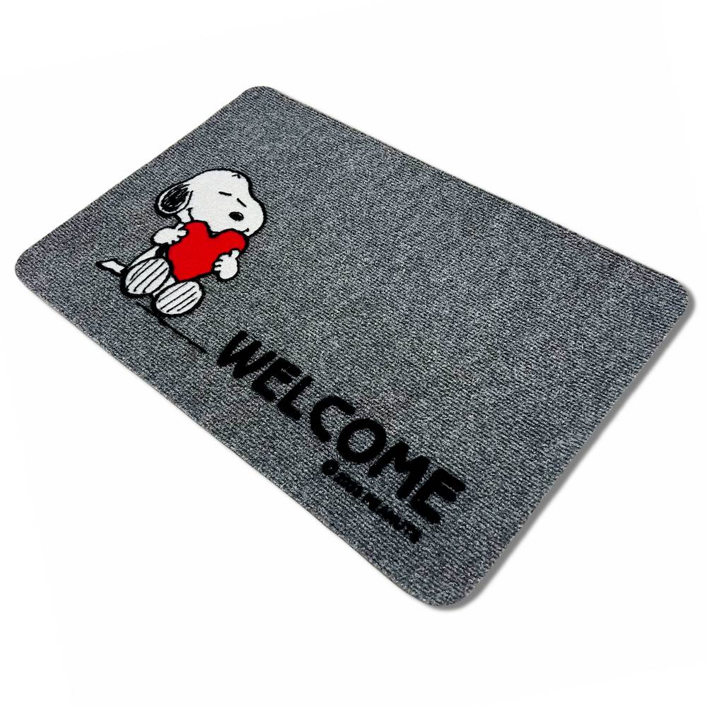 Zerbino grigio Snoopy Cuore