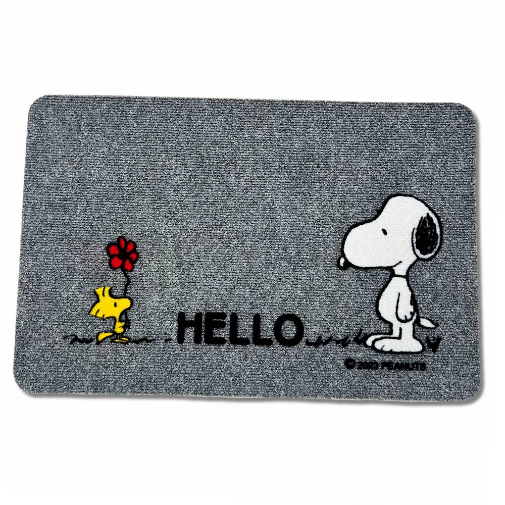 Zerbino grigio Snoopy Hello