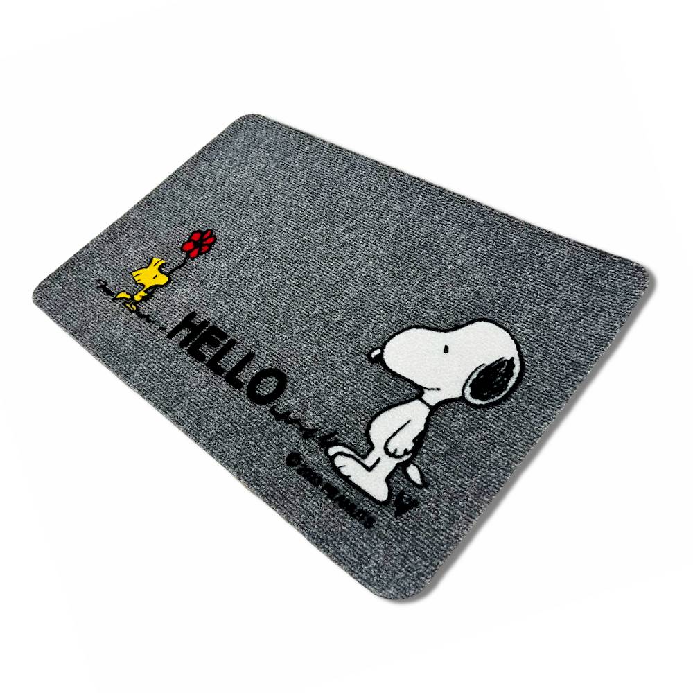 Zerbino grigio Snoopy Hello