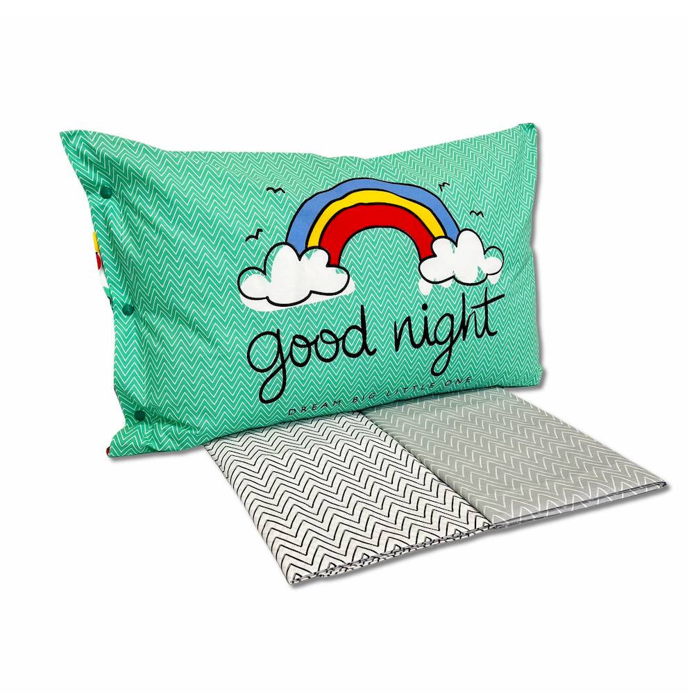 Completo Lenzuola Good night arcobaleno Singolo
