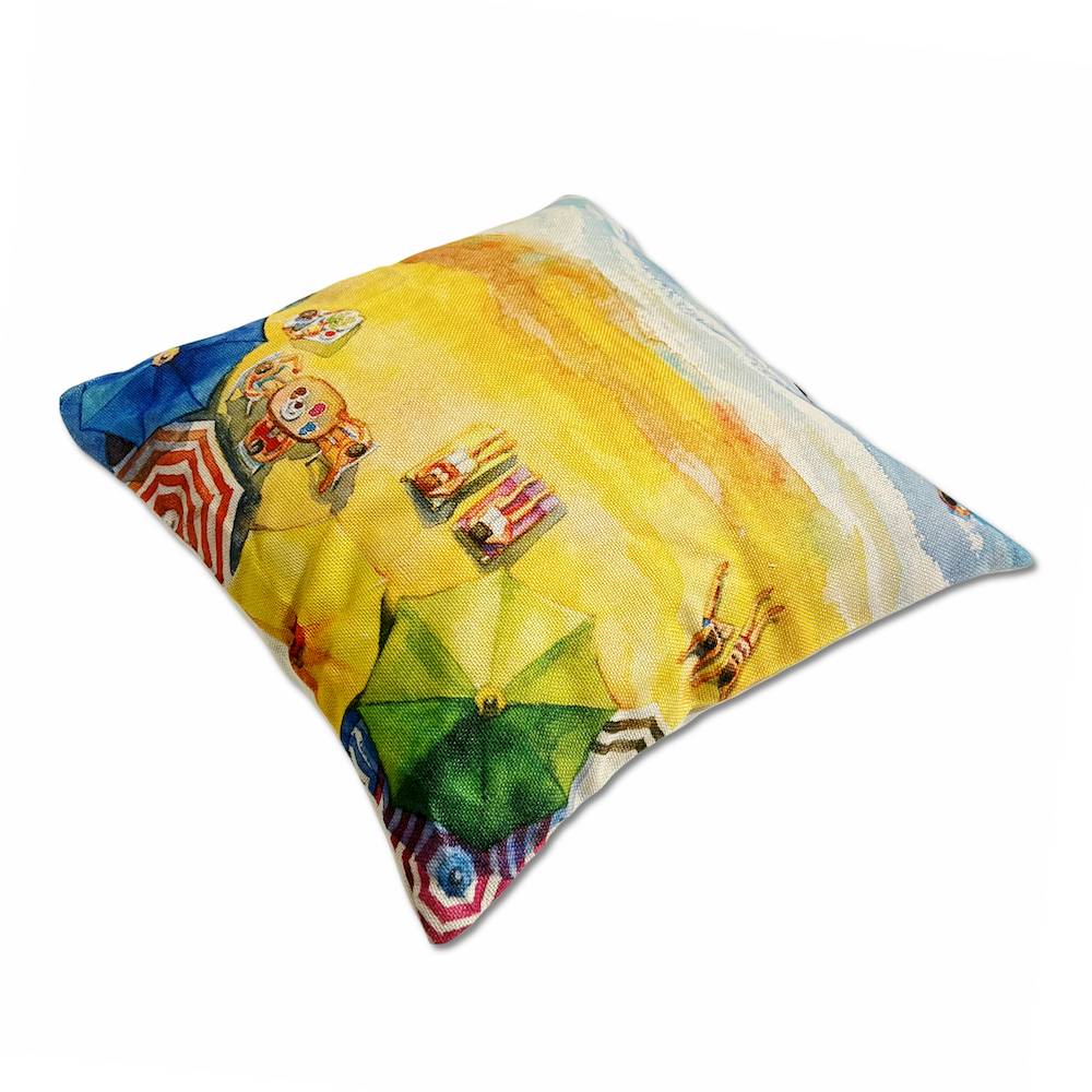 Federa cuscino 45 x 45 Stampa digitale Zale spiaggia