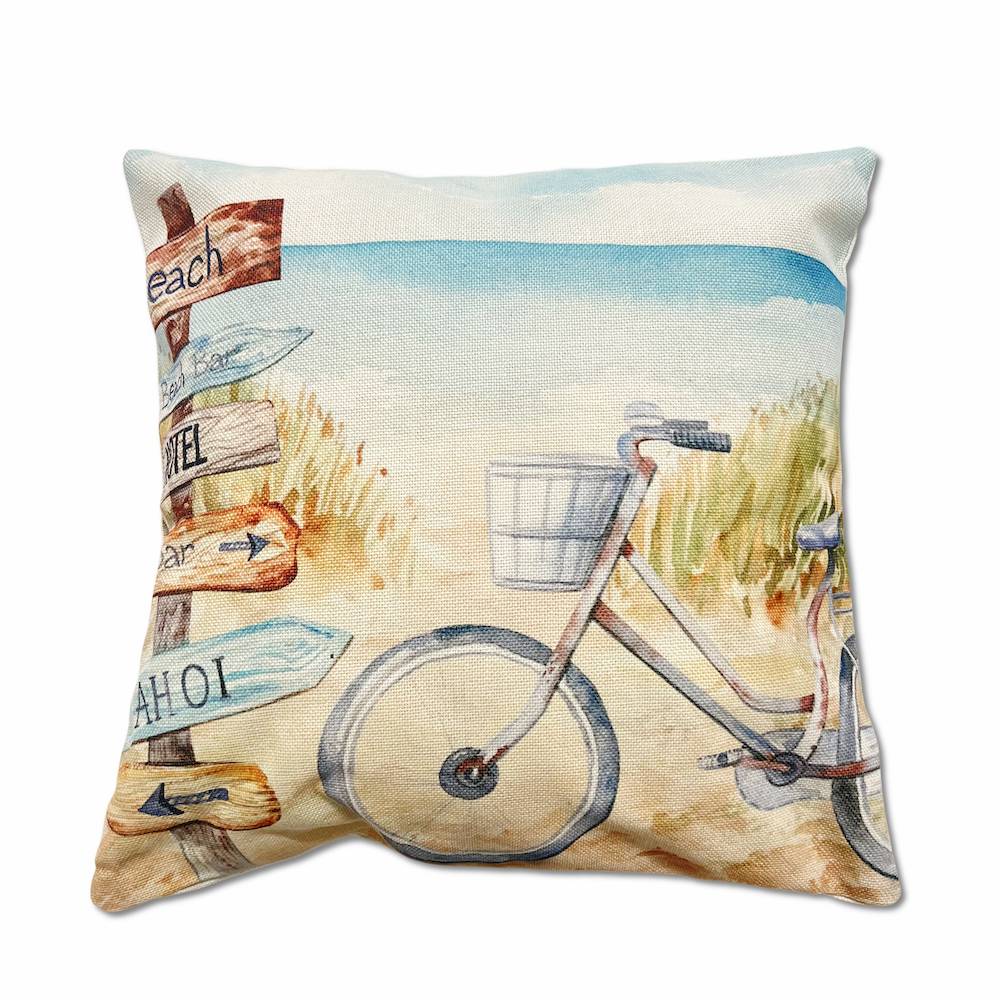 Federa cuscino 45 x 45 Stampa digitale Zale Bicicletta