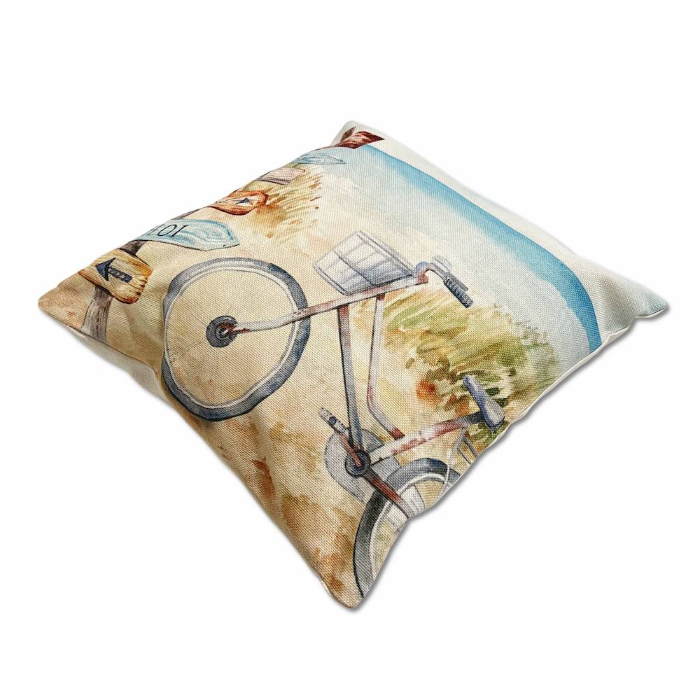Federa cuscino 45 x 45 Stampa digitale Zale Bicicletta