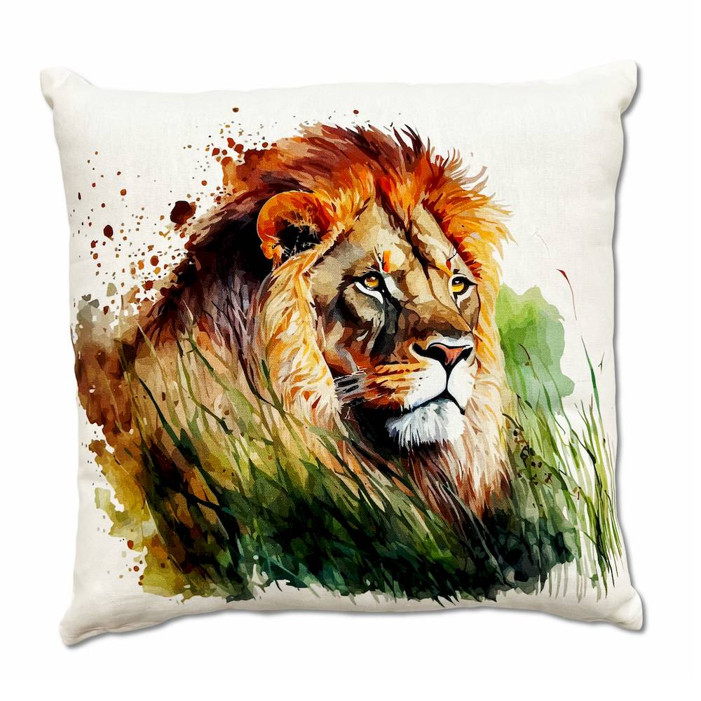 Federa cuscino 45 x 45 Stampa digitale savana Leone