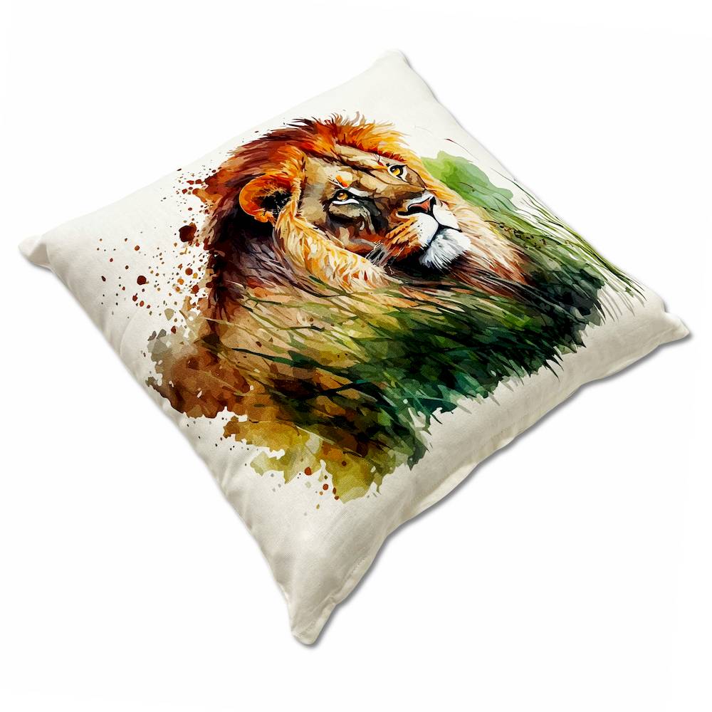 Federa cuscino 45 x 45 Stampa digitale savana Leone