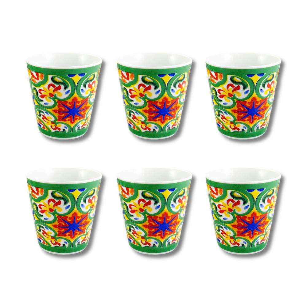 Set 6 Tazzine da caffè accartocciate Tenerife