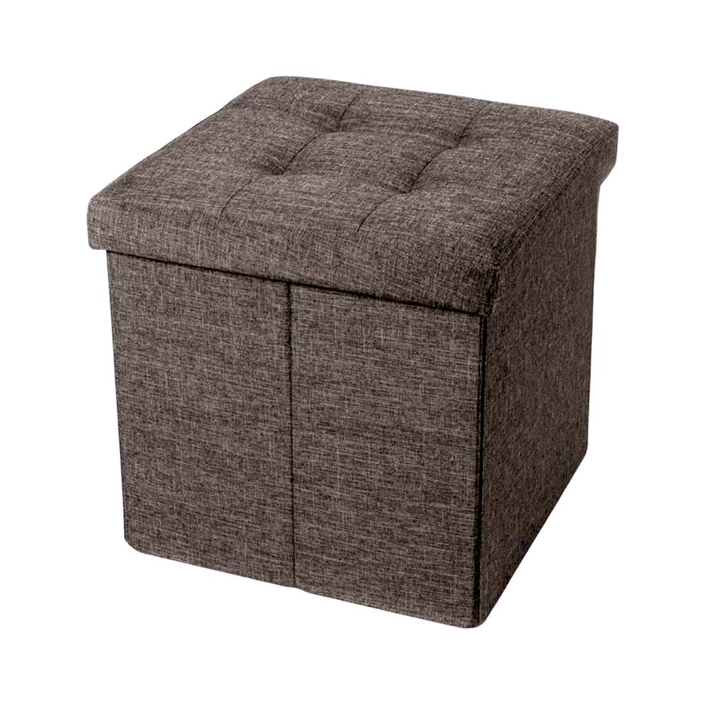 Pouf contenitore Linen Grigio