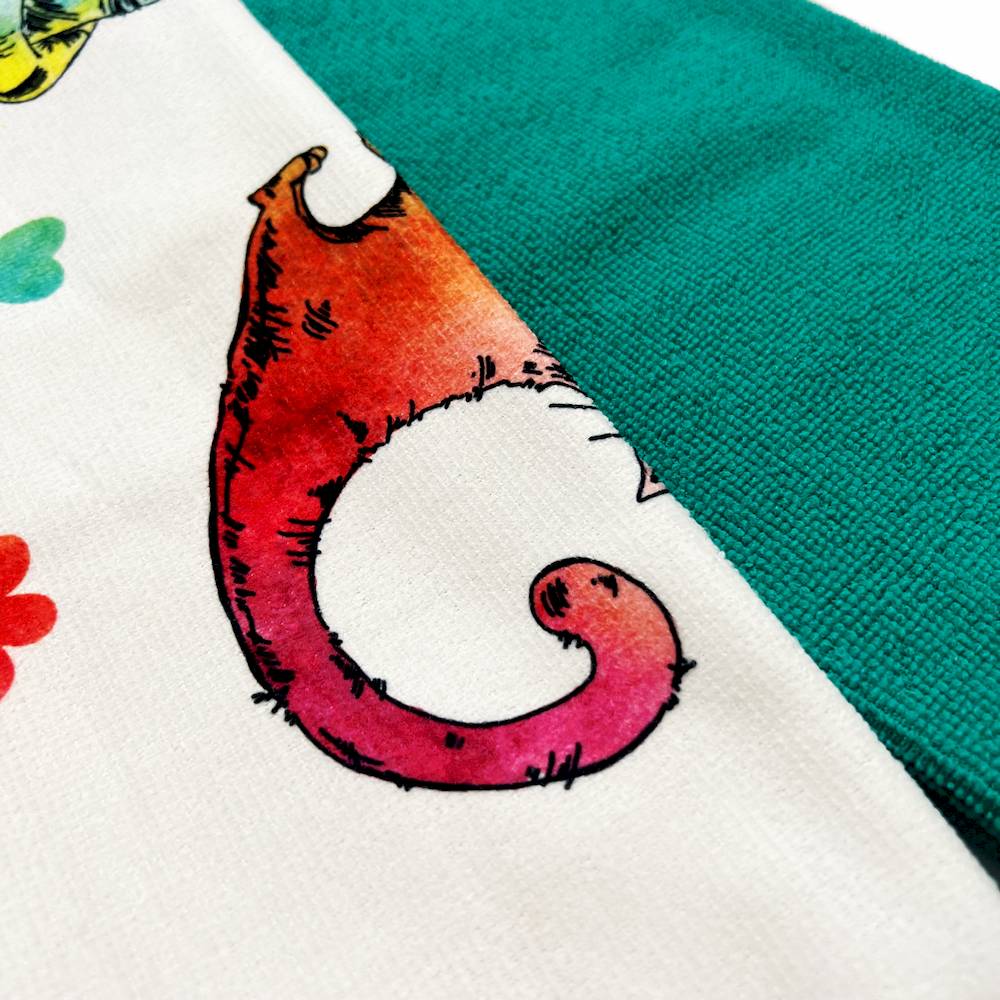 Set 2 canovacci micorfibra Gattoni colorati