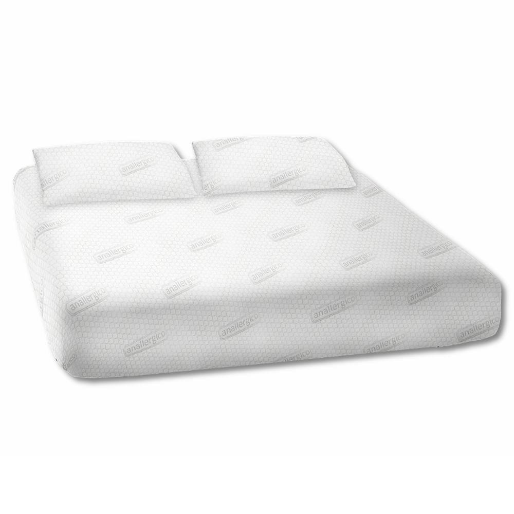 Coppia federe jacquard Argento con  Zip