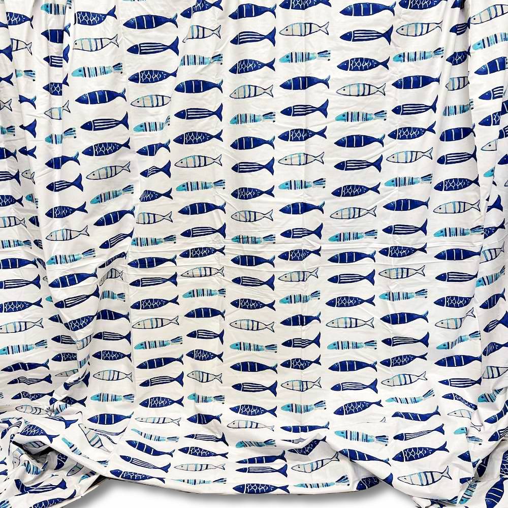 Copritutto Foulard cotone leggero Java pesciolino 260 x 295