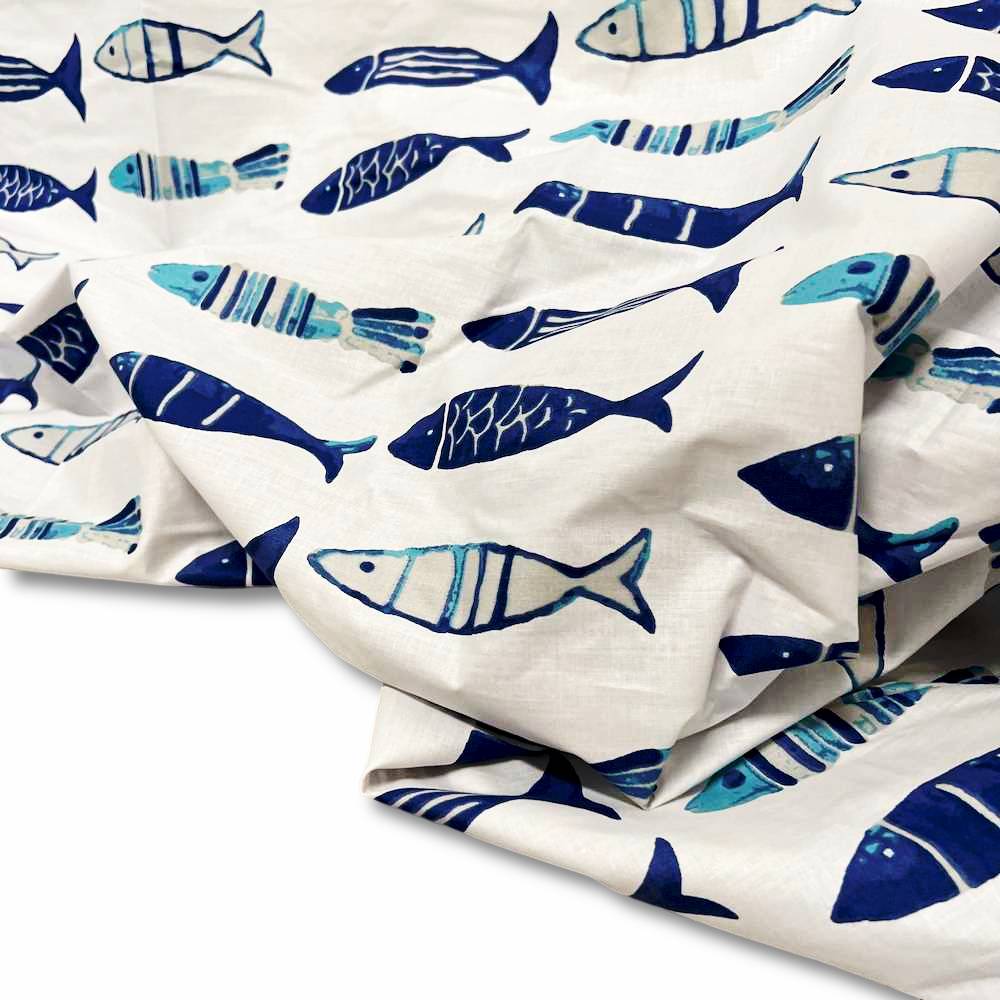 Copritutto Foulard cotone leggero Java pesciolino 260 x 295