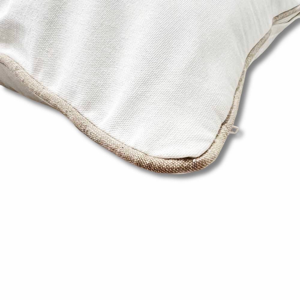 Federa cuscino marea 45 x 45 Corallo tortora in rilievo