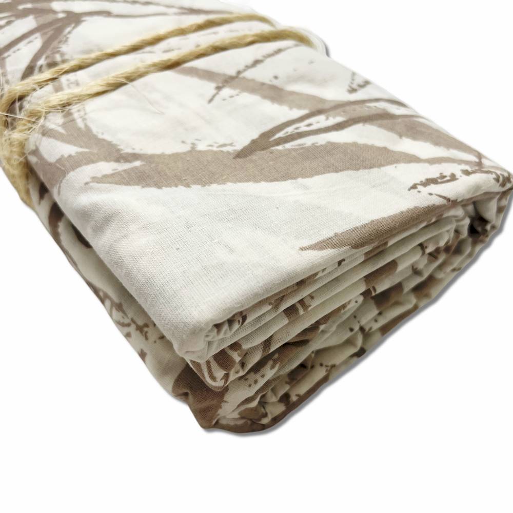 Copridivano Copritutto cotone leggero Palmera tortora 260 x 295