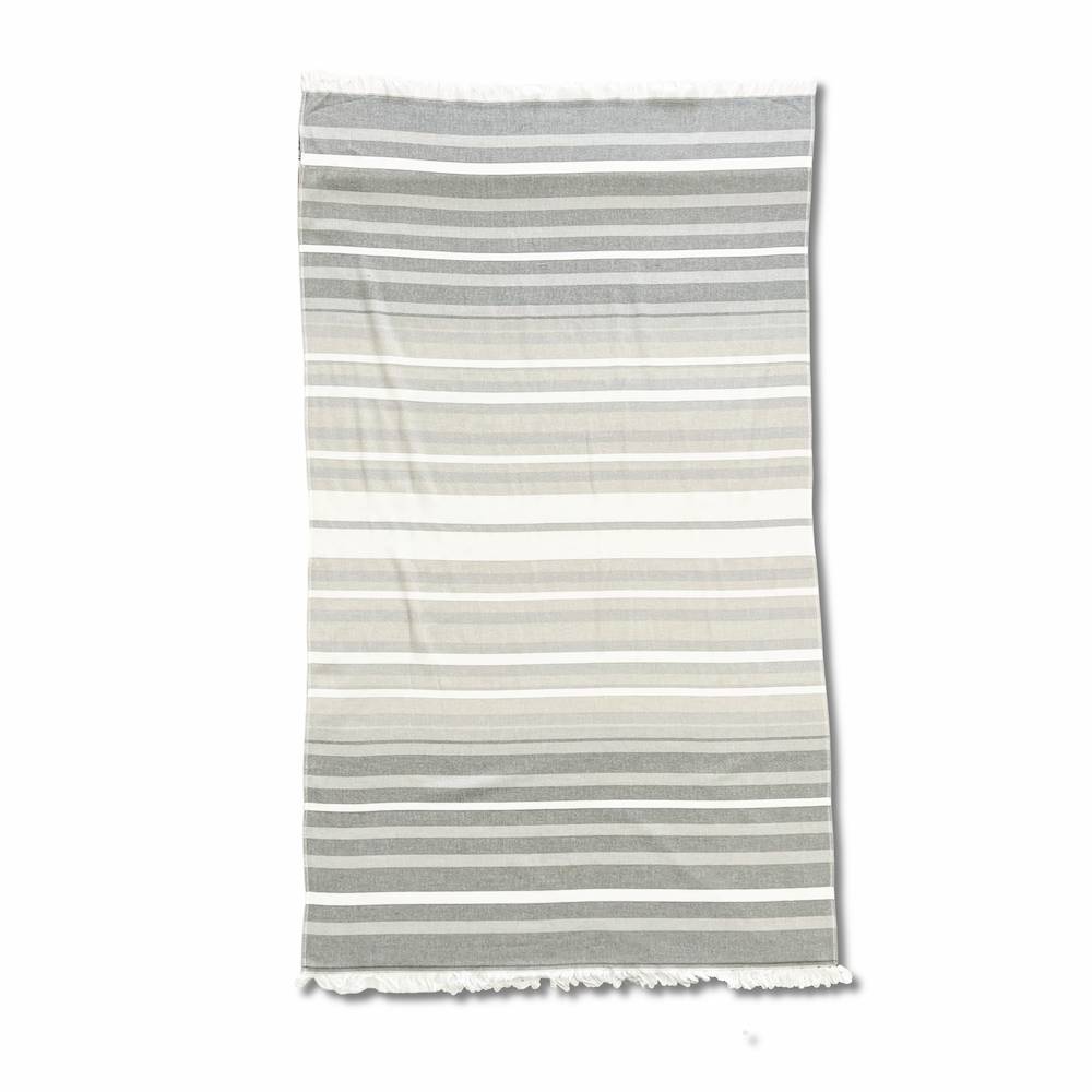 Fouta spugna e tessuto formentera grigio 90 x 165