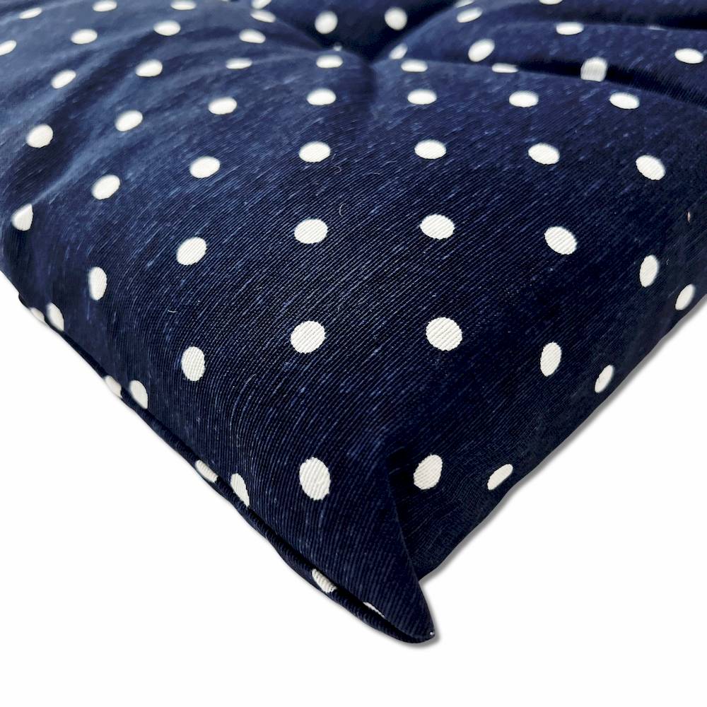 Cuscino per sedia Pois blu