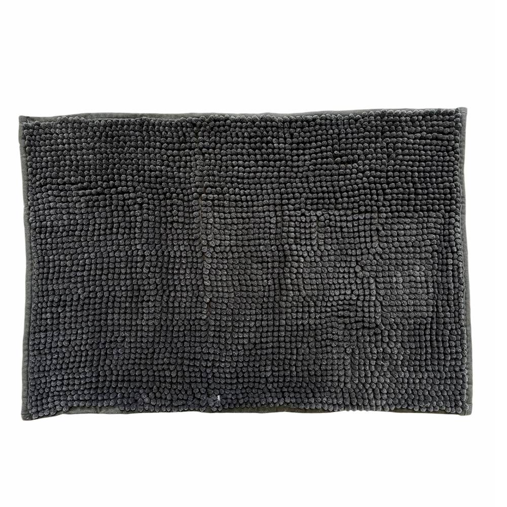 Tappeto antiscivolo Microfibra Enea Grigio fumo 50 x 80