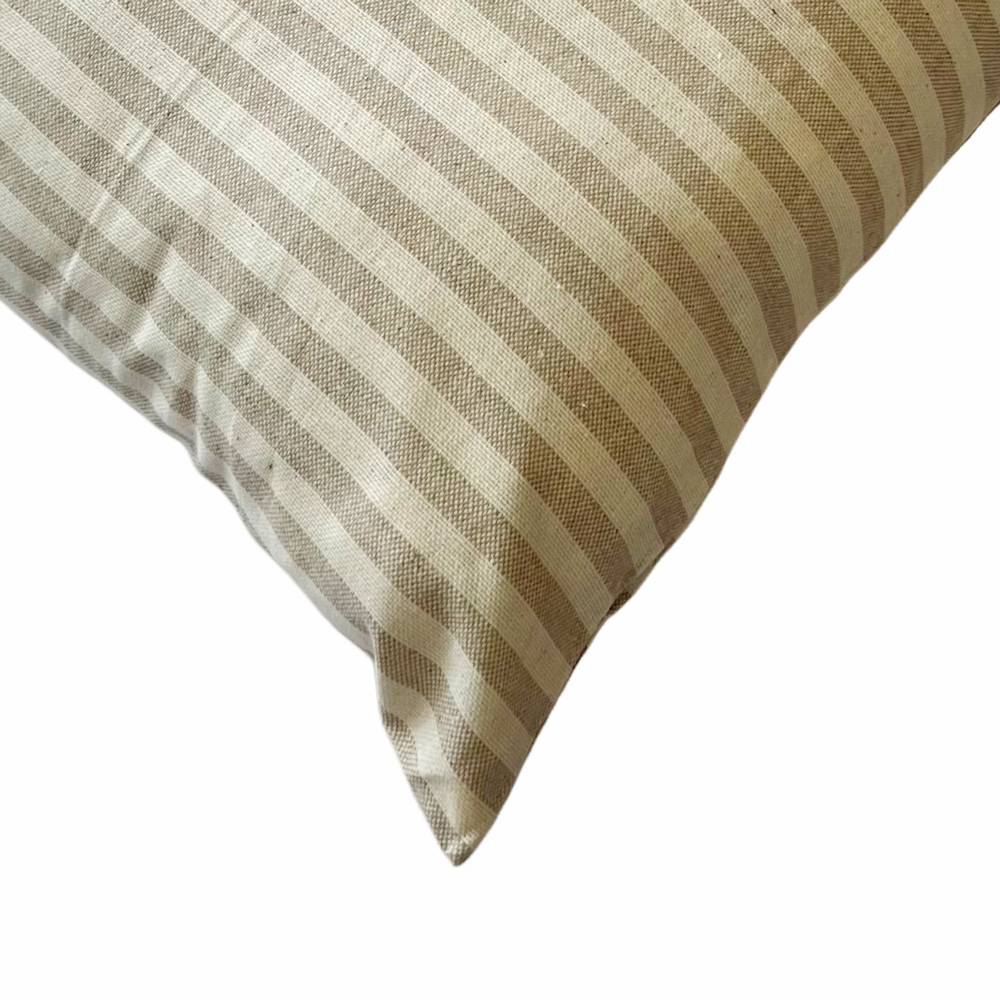 Cuscino imbottito rettangolare Riga bastoncino tortora 40 x 60