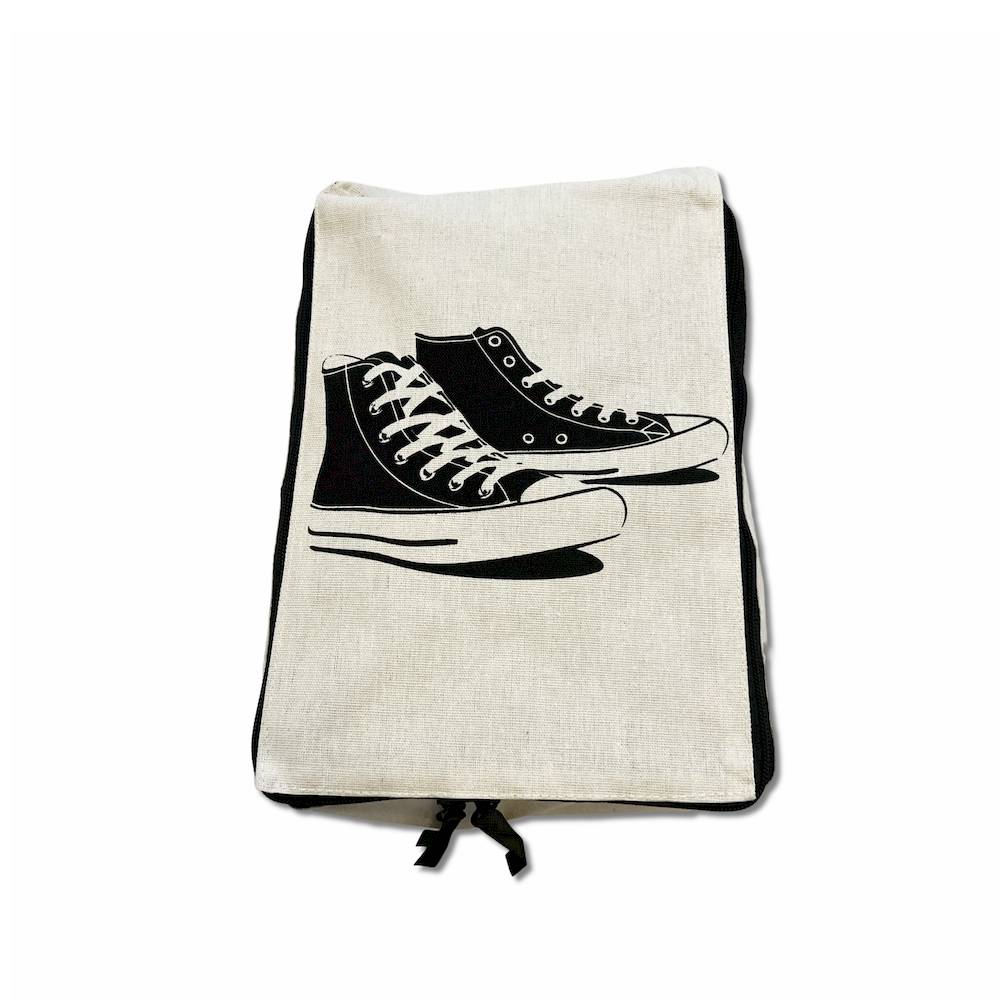 Custodia porta scarpe con cerniera sneakers