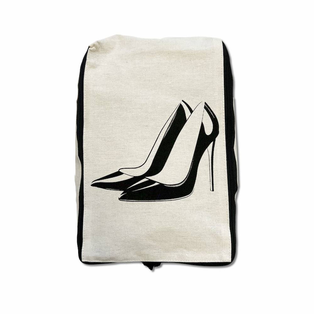 Custodia porta scarpe con cerniera tacchi