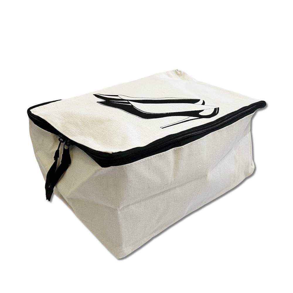 Custodia porta scarpe con cerniera tacchi