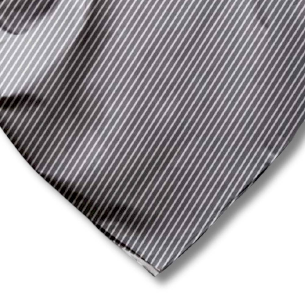 Copritutto Foulard cotone leggero Manhattan riga grigio 260 x 280