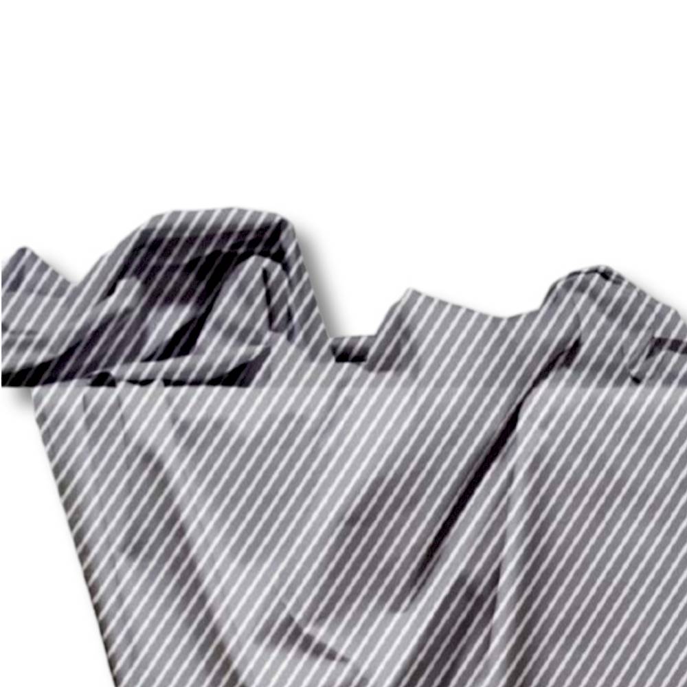 Copritutto Foulard cotone leggero Manhattan riga grigio 260 x 280