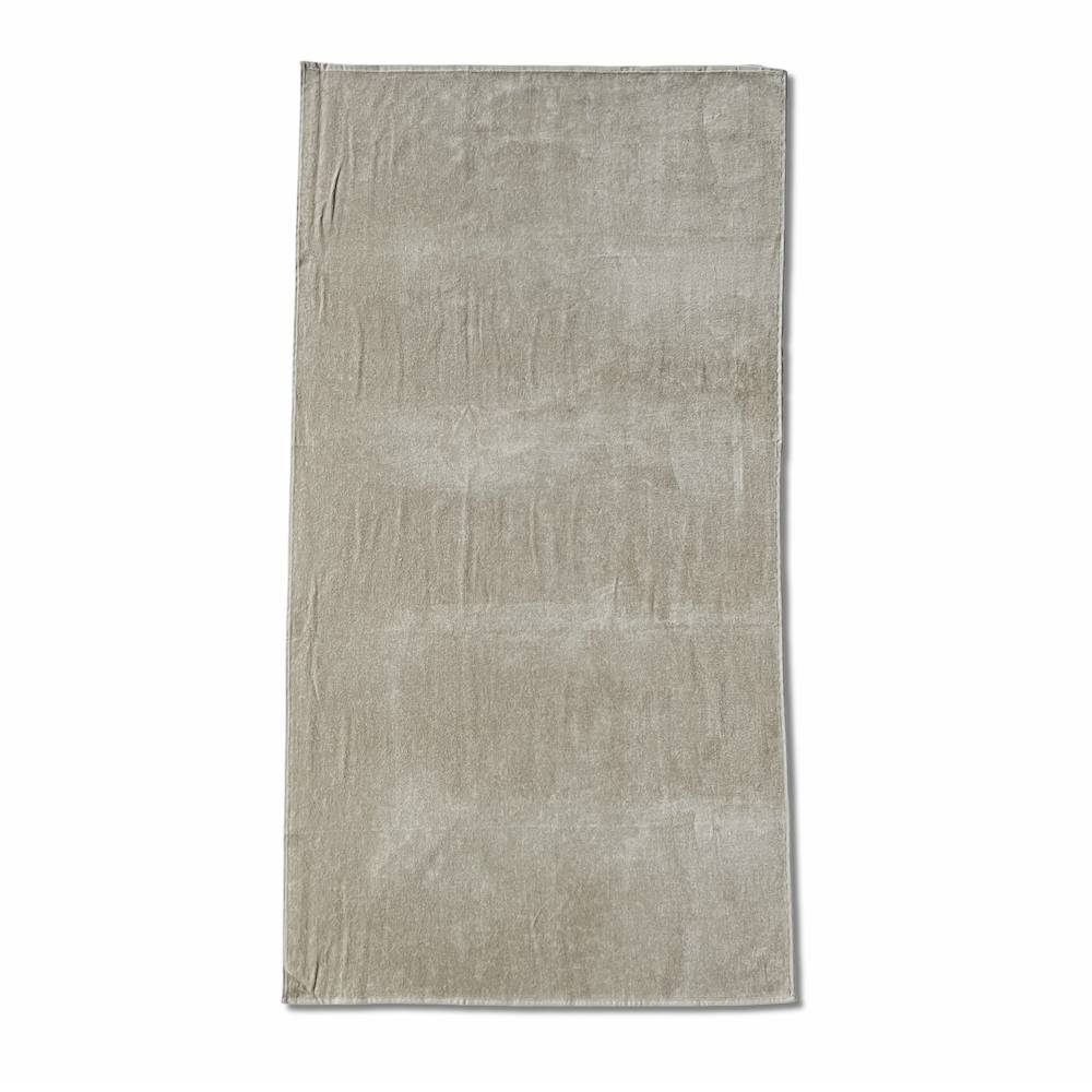Telo mare spugna Velour Naxos Tortora 90 x 170 Personalizzato