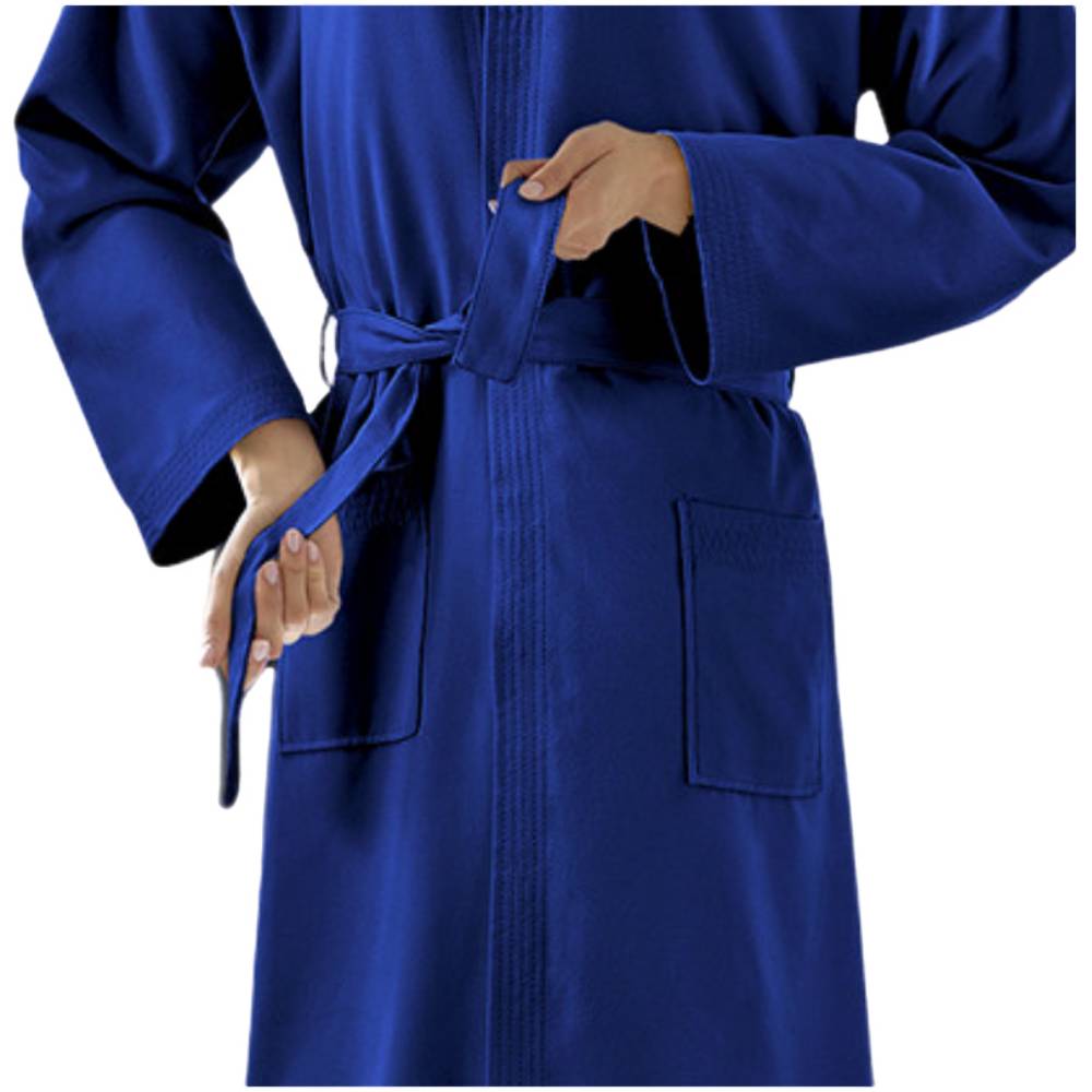 Accappatoio in Microfibra Blu Personalizzato