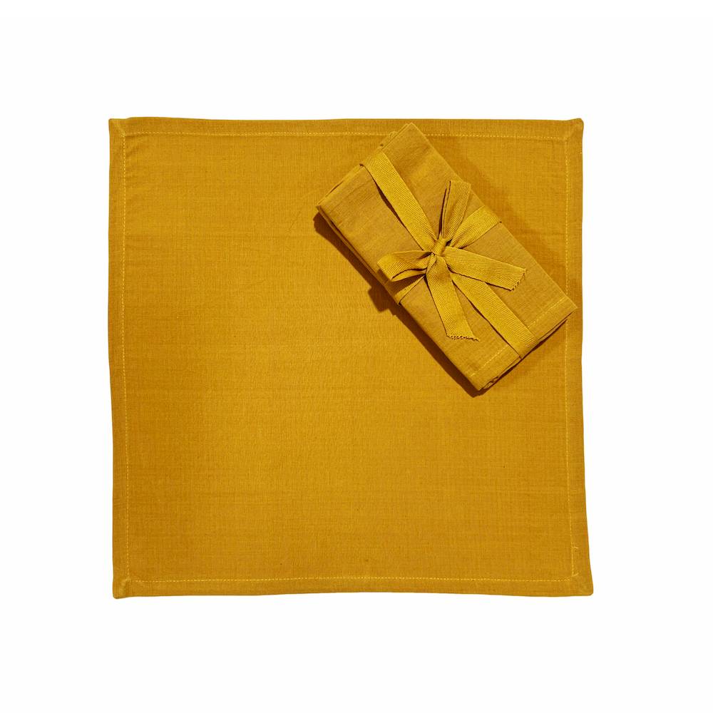 Set 4 tovaglioli Senape Personalizzati