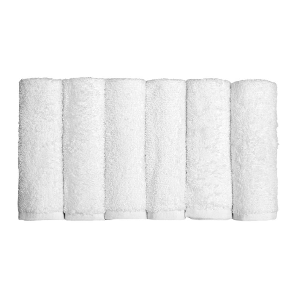 Set 6 lavette bianco