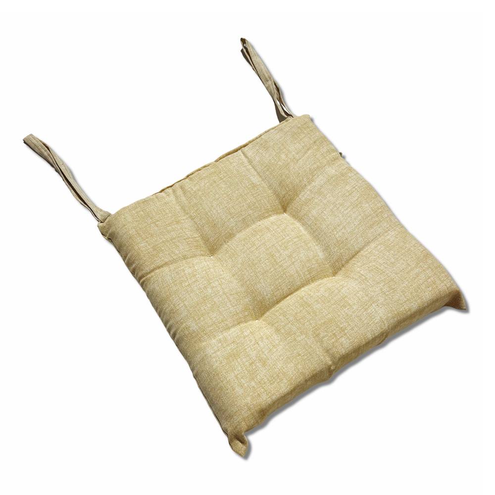 Cuscino per sedia tinta unita beige