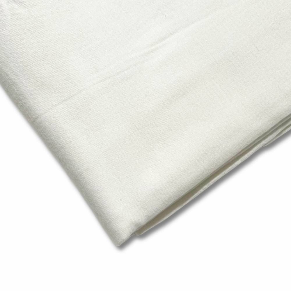 Lenzuolo in flanella da sotto con angoli Bianco singolo