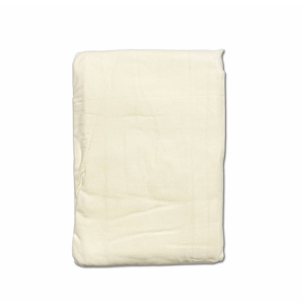 Lenzuolo in flanella da sotto con angoli panna singolo