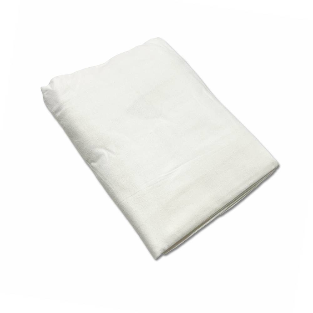 Lenzuolo in flanella da sotto con angoli Bianco matrimoniale