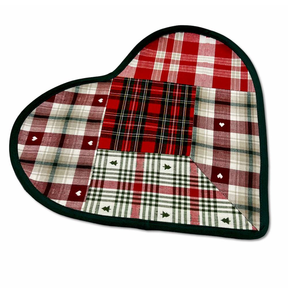 Tovaglietta Americana cuore patchwork