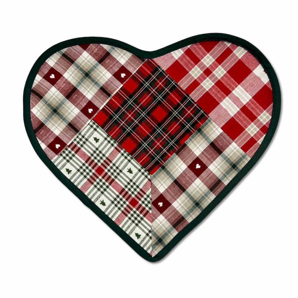 Tovaglietta Americana cuore patchwork personalizzata