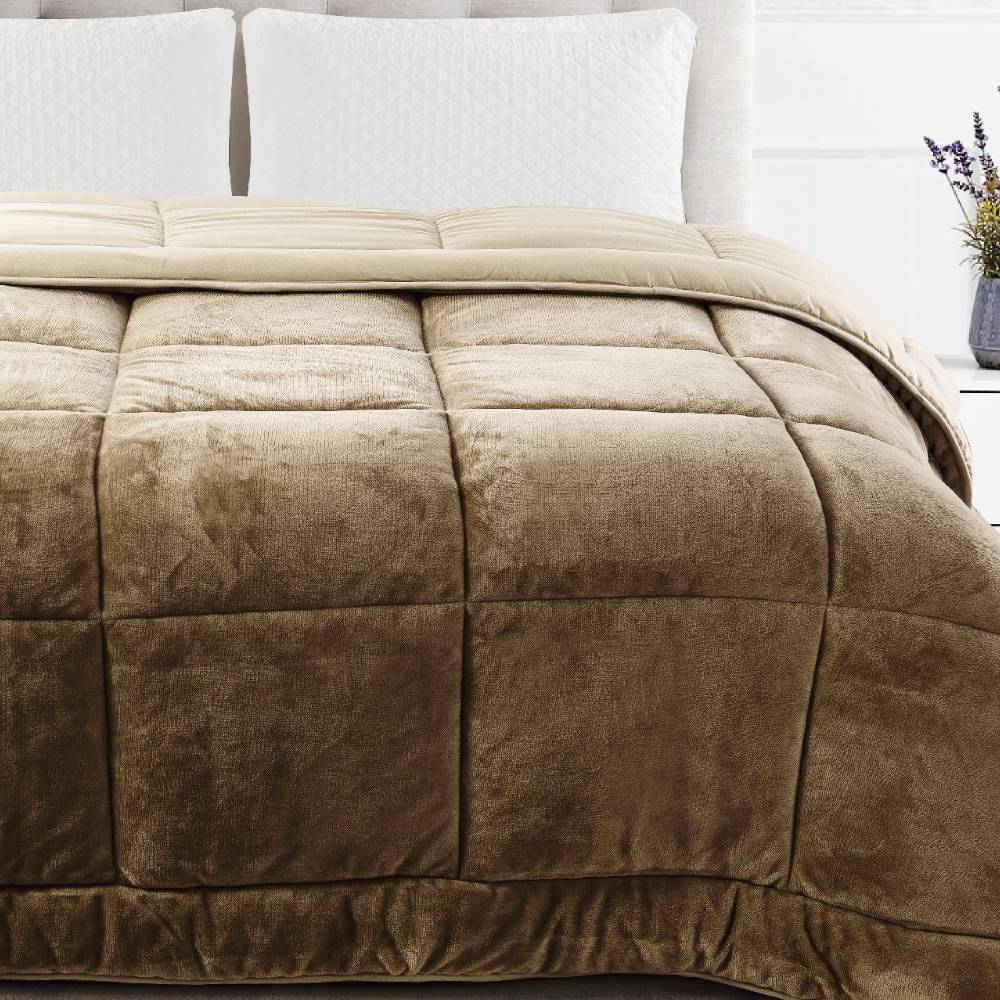 Trapunta singola Pelliccetta Heidi Tortora 180 x 260