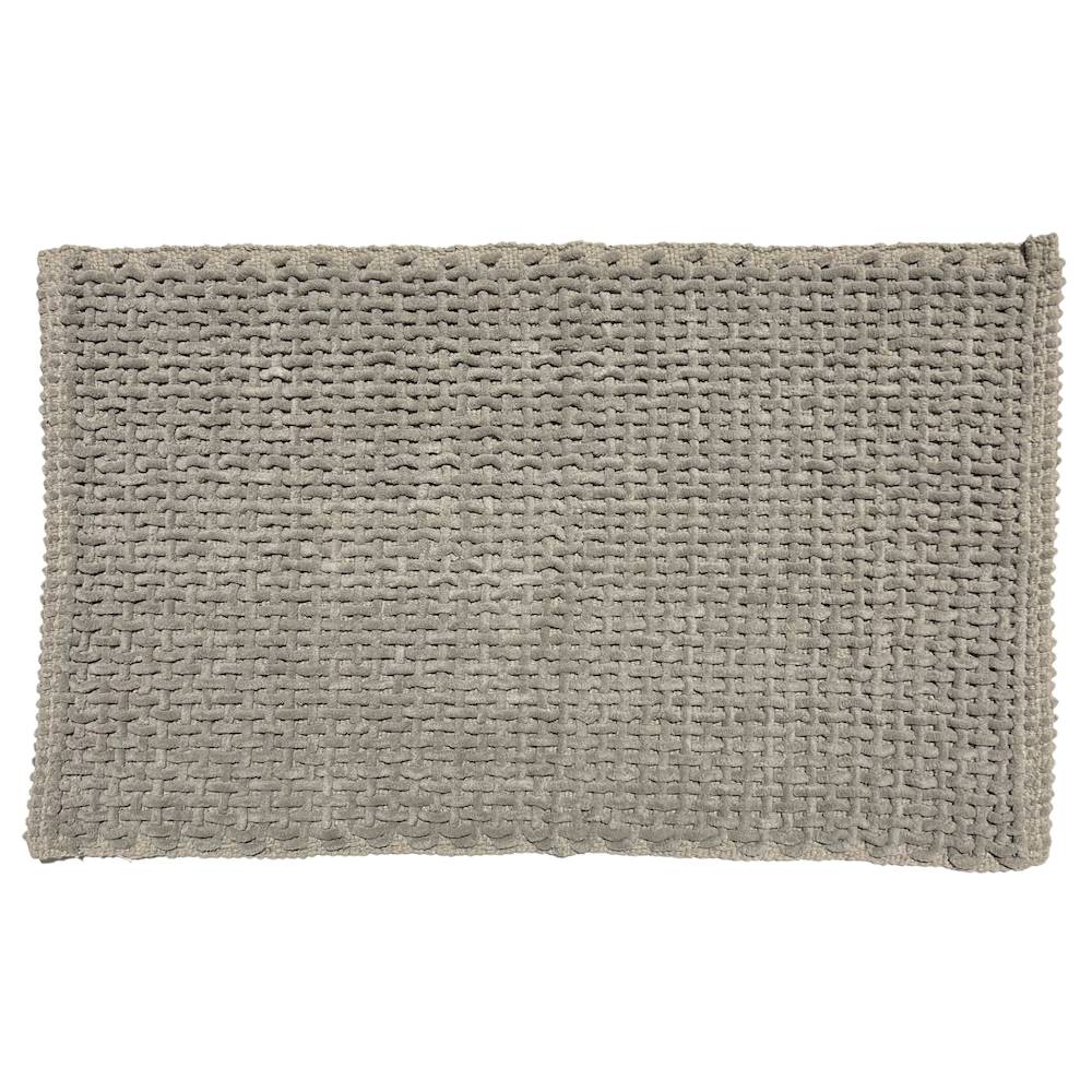 Tappeto antiscivolo Osaka intrecciato grigio 50 x 80