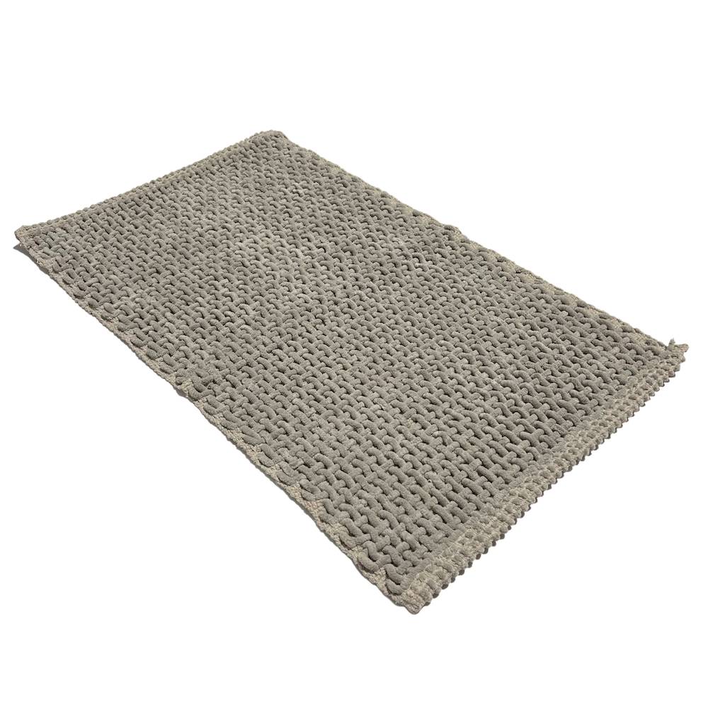 Tappeto antiscivolo Osaka intrecciato grigio 50 x 80