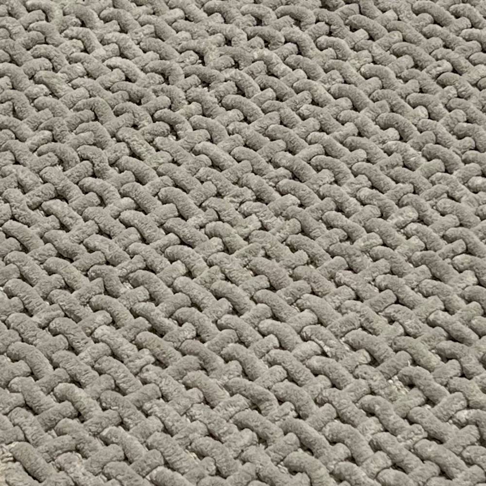 Tappeto antiscivolo Osaka intrecciato grigio 50 x 80