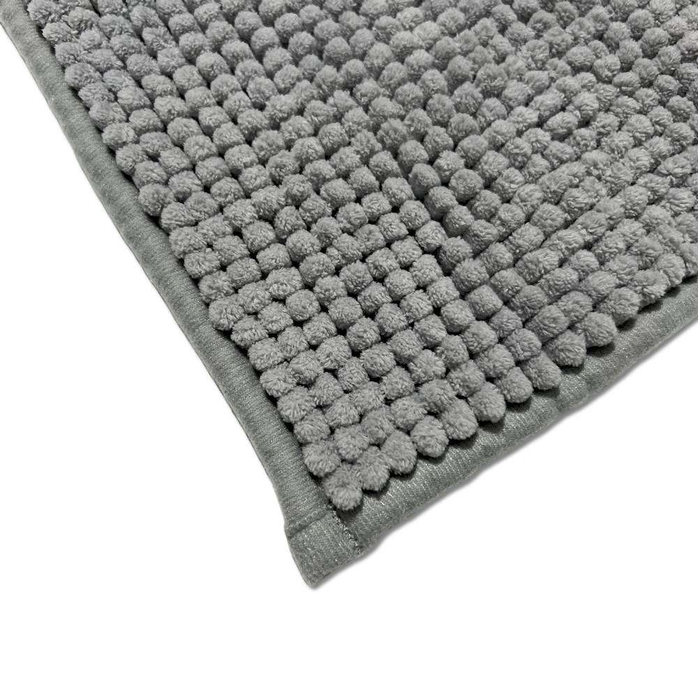 Tappeto antiscivolo Soffy Grigio perla 50 x 80