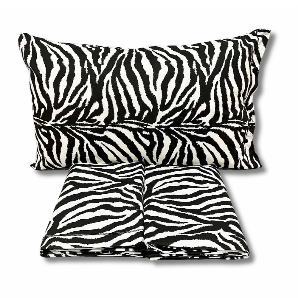 Completo Lenzuola Animalie Zebrato Piazza e mezzo